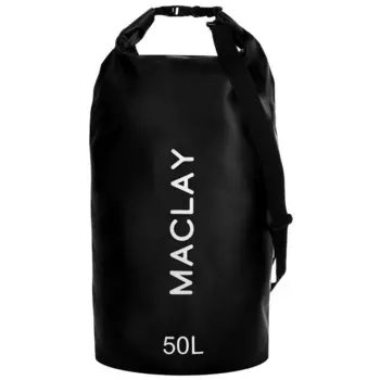Гермомешок туристический maclay, 50 л, 500D, чёрный