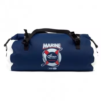 Гермосумка Marine ПВХ трикотаж, 40л, тёмно синий, белый