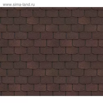 Гибкая черепица Dcke PIE STANDARD КРОНА Коричневый 3,1 м2