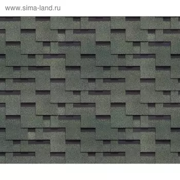 Гибкая черепица Döcke PIE STANDARD ТЕТРИС Зеленый 3 м2