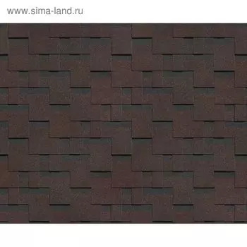 Гибкая черепица Дёке Черепица Гранада, какао, 3м.кв