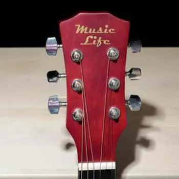 Гитара акустическая Music Life QD-H38Q-J, бежевая, 97 см с вырезом