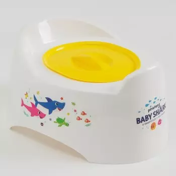 Горшок туалетный детский Baby Shark с крышкой