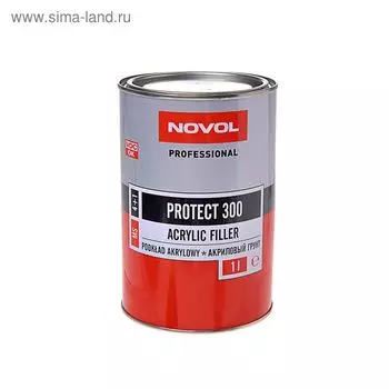 Грунт акриловый Novol PROTECT 300 4+1 MS, красный, 1 л 37051