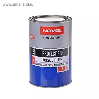 Грунт акриловый Novol PROTECT 310 4+1 НS, чёрный, 1 л 37141