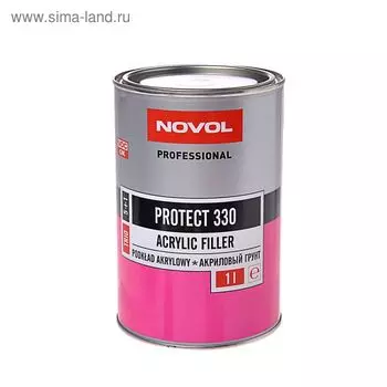 Грунт акриловый Novol PROTECT 330 5+1 TRIO, чёрный, 1 л 37343