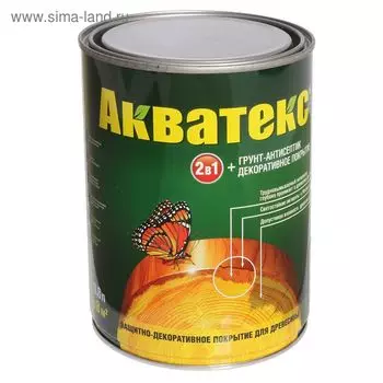 Грунт-антисептик "Акватекс", палисандр, 0,8 л