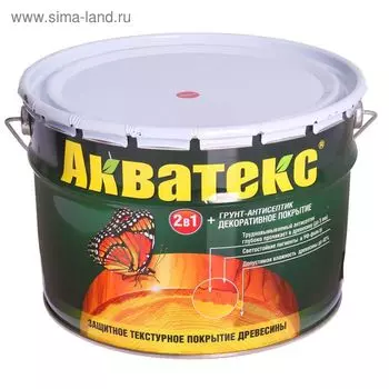 Грунт-антисептик "Акватекс", рябина, 10 л
