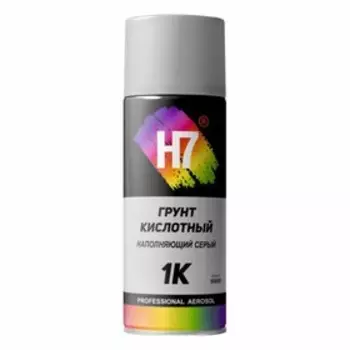 Грунт кислотный наполняющий H7, серый, аэрозоль, 520 мл