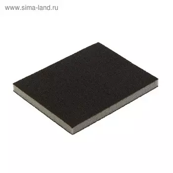 Губка абразивная шлифовальная ТУНДРА, мягкая, 125 х 100 х 10 мм, Р100