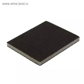 Губка абразивная шлифовальная ТУНДРА, мягкая, 125 х 100 х 10 мм, Р60