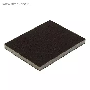 Губка абразивная шлифовальная ТУНДРА, мягкая, 125 х 100 х 10 мм, Р80