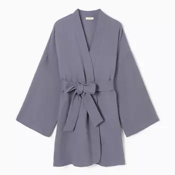 Халат женский KAFTAN Basic размер 44-46, серо-синий