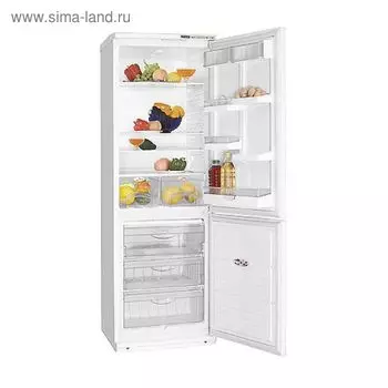 Холодильник "Атлант" ХМ 4012-080, двухкамерный, класс А, 320 л, серебристый