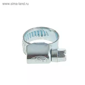 Хомут червячный MGF, диаметр 10-16 мм, ширина ленты 9 мм, оцинкованный