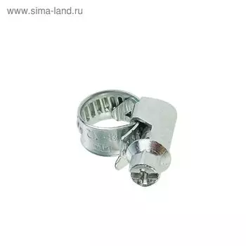 Хомут червячный "Завод Труд", диаметр 8-12 мм, оцинкованный