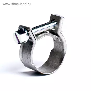 Хомут стяжной мини, диаметр 19-21 мм, ширина 9 мм, нержавеющая сталь