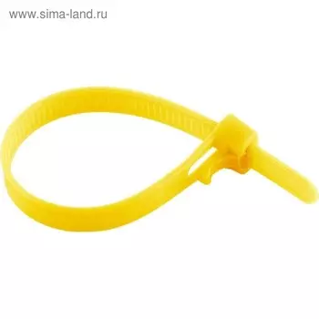 Хомуты многоразовые Сибртех 45575, 200 х 7,2 мм, пластиковые, белые, 50 шт.