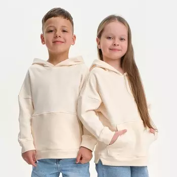 Худи детское KAFTAN Basic line, размер 34 (122-128 см), бежевое