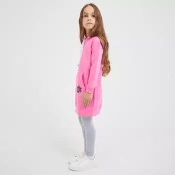 Худи для девочки, цвет розовый, рост 104 см