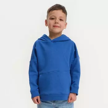 Худи для мальчика KAFTAN Basic line, размер 32 (110-116 см), синее