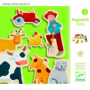 Игра магнитная « Ферма», 24 детали