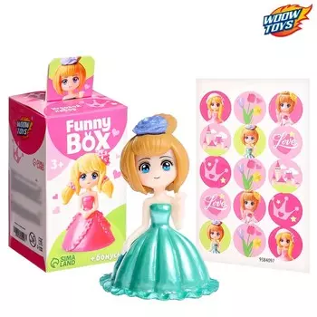 Игрушка - сюрприз Funny Box «Принцессы»: фигурка, наклейки, МИКС