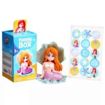 Игрушка - сюрприз Funny Box «Русалки»: фигурка, наклейки, МИКС