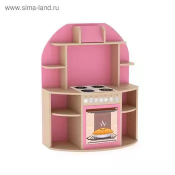 Игровой набор «Кухня», 800 × 400 × 1150 мм, цвет бежевый / розовый