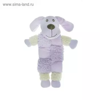 Игрушка AROMADOG "Собачка" с тремя пищалками, для собак, 20 см, сиреневая