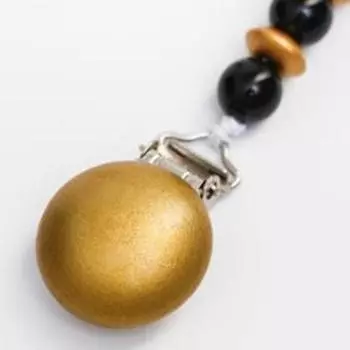 Держатель для соски - пустышки M&B «Gold Baby», из дерева