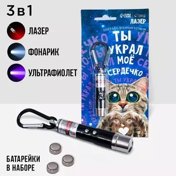 Игрушка для кошек лазер «Украл сердечко»