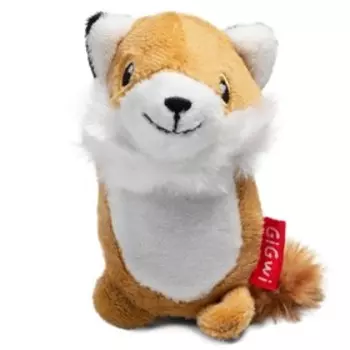 Игрушка для собак Лисичка с пищалкой 9см, серия PLUSH FRIENDZ