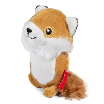 Игрушка для собак Лисичка с пищалкой 9см, серия PLUSH FRIENDZ