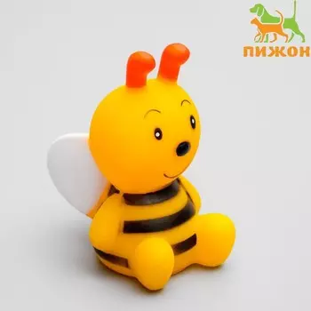 Игрушка пищащая «Пчёлка» для собак, 8.5 см