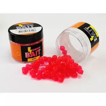 Искусственная насадка ENERGY BAIT «Икра», ароматизированная, S, 6 мм, 88 шт, цвет красный