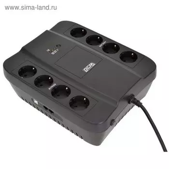 Источник бесперебойного питания Powercom Spider SPD-650N, 390 Вт, 650 ВА, чёрный