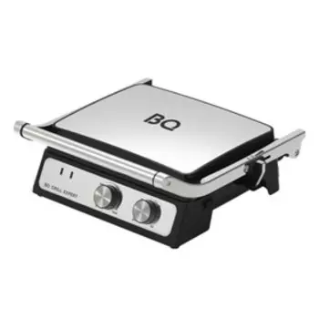 Электрогриль BQ GR1004, 2000 Вт, антипригарное покрытие, серебристая