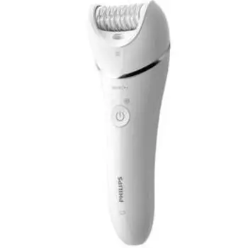 Эпилятор Philips BRE710/00, 32 пинцета, 2 скорости, 5 насадок, АКБ, белый