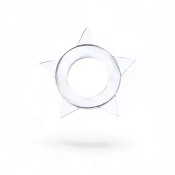 Эрекционное кольцо с усиками, d=1.5 см, силикон, прозрачный