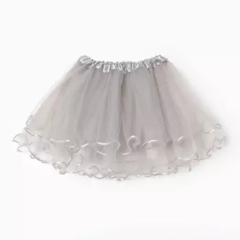 Юбка сетка детская KAFTAN, серый, размер 28