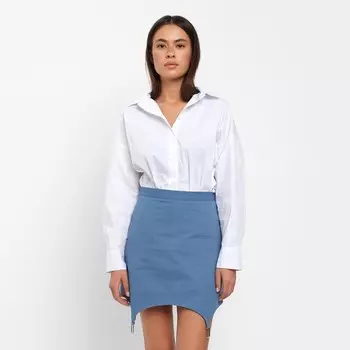Юбка джинсовая мини женская MIST: Denim, размер 48, синяя