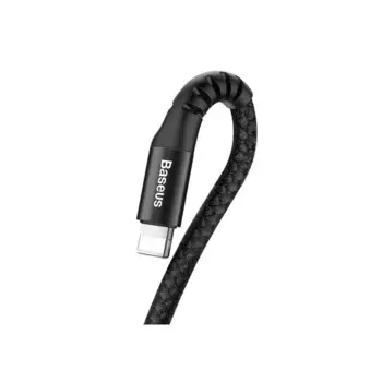 Кабель Baseus Fish eye, Lightning - USB, 2 А, 1 м, чёрный