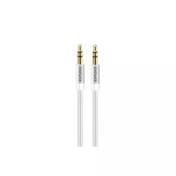 Кабель Exployd EX-K-642 Jack 3.5(м) - Jack 3.5(м), для микро и наушников, 1 м, белый