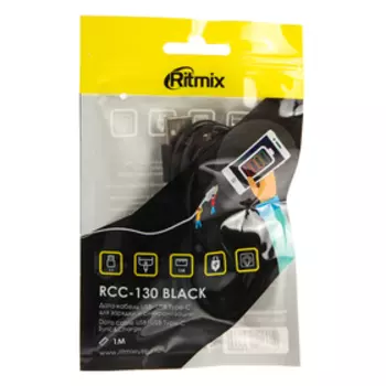 Кабель Ritmix RCC-130, Type-C - USB, 1 м, черный