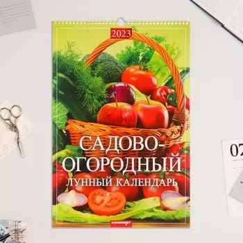 Календарь перекидной на ригеле "Садово-огородный лунный календарь" 2023 год, 320х480 мм