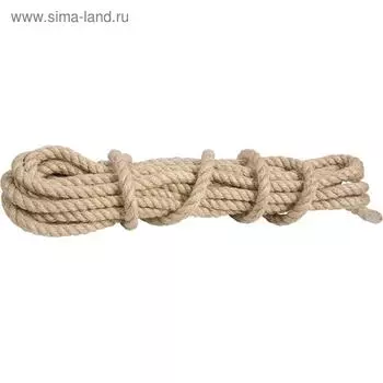 Канат льнопеньковый "Сибртех", D = 10 мм, L = 10 м