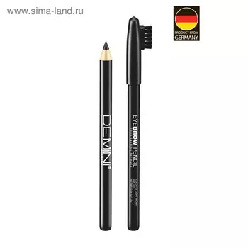 Карандаш для бровей DEMINI Eyebrow Pencil, № 01 чёрный