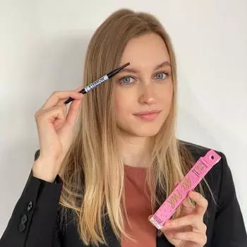 Карандаш для бровей с щёточкой Girl Power, оттенок №1, светло-коричневый