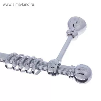 Карниз d=2 см, длина 180 см, цвет серебро